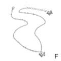 1Pcs Women Butterfly Necklace Pendant Clavicle Choker Chain Gift Crystal S6Z8