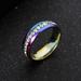 Kayannuo Rings Christmas Clearance Unisex Stainless Steel Crystal Ring For Men And Women Fashion Couple Ring Gifts for Women Men