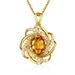 Kayannuo Necklaces for Women Back to School Clearance Golden Silver Citrine Necklace Full Of Diamonds Flower Pendant Gifts for Women