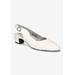 Women's Bates Pump by Easy Street in White (Size 7 1/2 M)