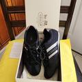 Coach Shoes | Coach Jayme Signature Suede Canvas Sneakers | Color: Black/Silver | Size: 6