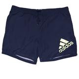 Adidas Shorts | Adidas Navy Blue Lime Neon Green Spellout Big Logo Swim Trunks Mens X-Large | Color: Blue/Yellow | Size: Xl