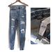 American Eagle Outfitters Jeans | Ae Nwt The Lu(X)E Jean Super Hi-Rise Jegging Destroyed Wash 4 27 | Color: Blue | Size: 4