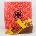 Tory Burch Shoes | New Tory Burch Mini Benton Wedged Sandal | Color: Gold | Size: 8.5