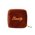 VerPetridure Small Lipstick Storage Bag Light Coffee Color The Zipper of the Cute And Super Mini Wrist Bag Contains The Lipstick