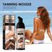 Sunless Tanning Mousse Self Tanning Mousse for Fair to Medium Skin Tone Bronzing Mousse for Natural-Looking Tan 60ml