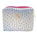 CHAMAIR Korean Quilted Cosmetic Bag Flower Handbags Women for Ladies Girl (Floral Pink)