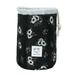 2 Pcs Black Flower Large Barrel Travel Cosmetic Bag Nylon Organizer Drawstring Toiletry