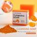 Lanthome Turmeric Soap 100G Gentle Cleansing Facial Cleansing Soap Turmeric Soap Exfoliate Hydrate Moisturize Deep Cleansing Skin Care for Body Face Wash 100G