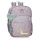 Enso Beautiful Day Purple Schulrucksack, anpassbar an Trolley, 30 x 38 x 12 cm, Polyester, 13,68 l