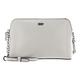 DKNY Women's Bryant Dome Bag with an Adjustable Chain Strap in Sutton Leather Crossbody, Pebble
