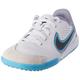 NIKE Jr. Tiempo Legend 9 Academy IC Sneaker, White Black Baltic Blue Pink Blast, 29.5 EU