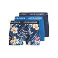 Boxershorts JACK & JONES "JJ JACFIESTA MICROFIBER TRUN" Gr. XL, 3 St., blau (navy) Herren Unterhosen Jack Jones