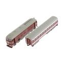 1:87 HO Simulated Alloy Train with Pull Back Toy Christmas Gift - Red 39x4x5cm