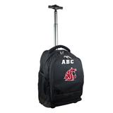 MOJO Black Washington State Cougars 19'' Personalized Premium Wheeled Backpack