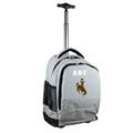 MOJO Gray Wyoming Cowboys 19'' Personalized Premium Wheeled Backpack