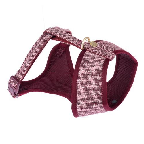 Nomad Tales Calma Geschirr, Burgundy Größe XS: 26-34cm Brustumfang Hund