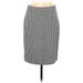 Nine West Casual Pencil Skirt Knee Length: Black Bottoms - Women's Size 10