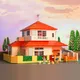 Kit de blocs de construction de maison crayons shinchan modèle de dessin animé classique Mini