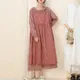 JOHNMOB-Robe en coton et lin pour femme style Mori vintage avec poches assortie nouvelle