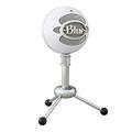 Blue Snowball USB-Mikrofon für Aufnahmen, Streaming, Podcasting, Gaming auf PC und Mac, Kondensatormikrofon mit Nieren- und Kugelcharakteristik und stilvollem Retro-Design - Weiß