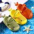 Children Slippers 2022 Summer Cute Fun Cartoon Baby Boy Beach Shoes Soft Bottom Non-slip Shoes