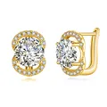 Boucles d'oreilles clous Moissanite pour femme argent regardé 2024 pierres précieuses 100% cadeau