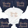 T-shirt de fête pour demoiselle d'honneur Brides Squad Do Bachelorette Cruc6078