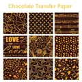 Feuille de transfert de chocolat comestible papier de décoration format A4 outil de cuisson