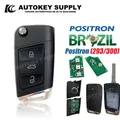 Positron – système d'alarme à télécommande à 3 boutons pour VW Autokeysupply AKBPCP109 Double