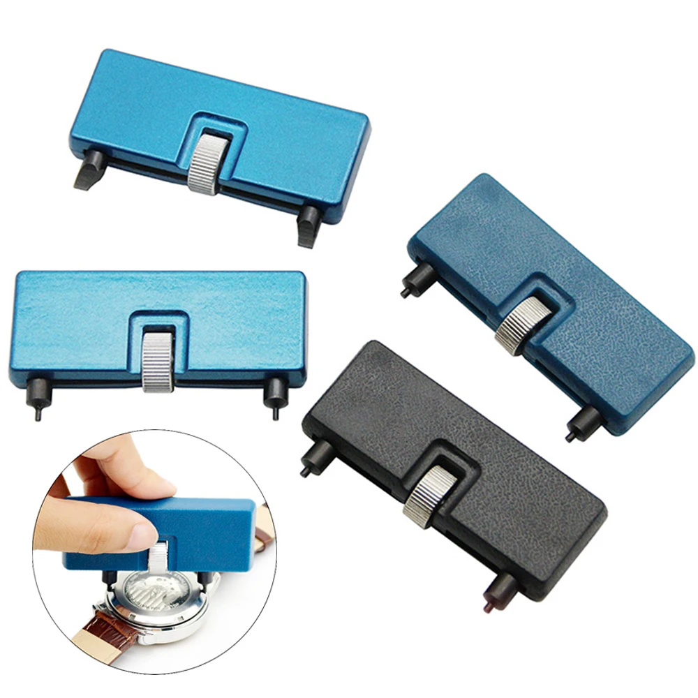 Outil de montre, outils d'ouverture, clé de démontage rectangulaire réglable à deux griffes pour couvercle arrière de montre, outil d'ouverture arrière 55mm/53mm MAX
