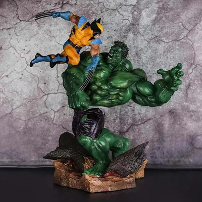 Anime MEDk Vs Wolverine Statue Action Figure Figurine peinte à l'échelle 1/6 Jouets en PVC pour
