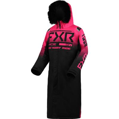 FXR Warm-Up 2023 Ladies Snowmobile Coat, black-pink, Size M for Women