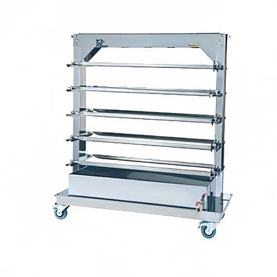 Rotisol USA RACK101175 Spit Rack for (10) Spits for FauxFlame 1175 Rotisseries, Stainless Steel