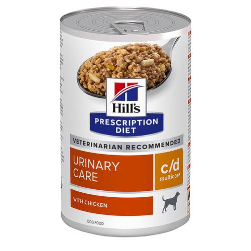 48x 370g Hill's Prescription Diet c/d Multicare Urinary Care mit Huhn Hundefutter nass