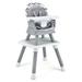 Costway 6-in-1 Convertible Baby High Chair with Adjustable Removable Tray-Gray & White