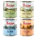 Purizon Adult 12 x 800 g - sans céréales pour chien - lot mixte (4 x Black Angus, 4 x agneau, 2 x saumon, 2 x gibier)