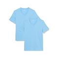 MUSTANG Herren 2-Pack V-Neck 1006170 T-Shirt, Bonnie Blue 5094, 4XL Größen (2er Pack)