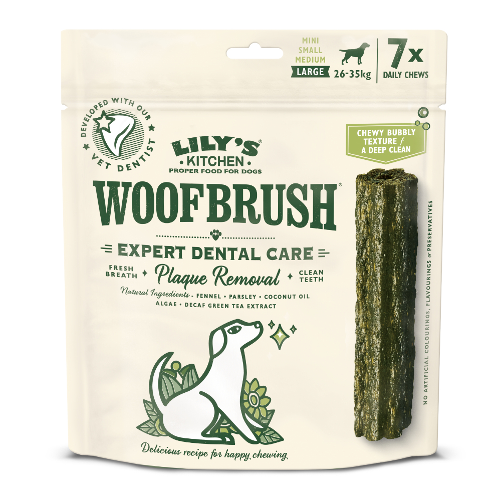 4x7 Chews Large Woofbrush Lily's Kitchen Dental Dog Chew