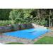 Hinspergers Poly Indus DUSAMD16325 16 x 32 in. Aqua Master Solid Safety Pool Cover Blue
