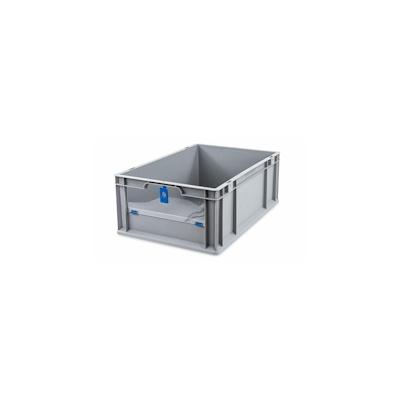 PROREGAL Eurobox NextGen Insight Cover | HxBxT 22x40x60 | 44 Liter | Niedrig/Blau | Eurobehälter, Transportbox, Transportbehälter, Stapelbehälter Image