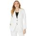 Plus Size Women's Bi-Stretch Blazer by Jessica London in White (Size 16 W) Professional Jacket