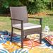 Lark Manor™ Alyah Rectangular 6 - Person 60" Long Outdoor Dining Set w/ Cushions Metal in Black/Brown | 60 W x 36 D in | Wayfair