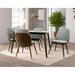 AVRS Furniture 47" PROMO DINING TABLE SET Wood/Upholstered in Brown | 29 H x 35.5 W x 47 D in | Wayfair 47-DC4462bakuGray4