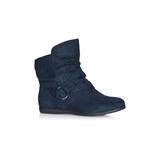WIDE FIT Serena Ankle Boot - navy
