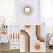 Sweet Jojo Designs Boho Sun 4 Piece Crib Bedding Set Cotton Blend in Brown/Gray/White | Wayfair Sun-WH-PM-Crib-4