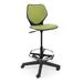 KI Furniture Intellect Wave Task Stool Plastic/Metal/Fabric in Green/Black | 44.75 H x 26 W x 26 D in | Wayfair IWSU/B.1KLE.PND.S