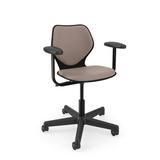 KI Furniture Intellect Wave Task Chair Plastic/Metal/Fabric in Gray/Black/Brown | 35.5 H x 26.5 W x 24.5 D in | Wayfair IWPD18AUB.1ZHE.PBL.C
