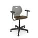 KI Furniture Intellect Wave Task Chair Plastic/Metal/Fabric in Gray/Black/Brown | 35.5 H x 26.5 W x 24.5 D in | Wayfair IWPD18AUS.1ZEN.PWG.G