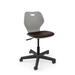 KI Furniture Intellect Wave Task Chair Plastic/Metal/Fabric in Gray/Black/Brown | 35.5 H x 24.5 W x 24.5 D in | Wayfair IWPD18US.1ZCE.PWG.S